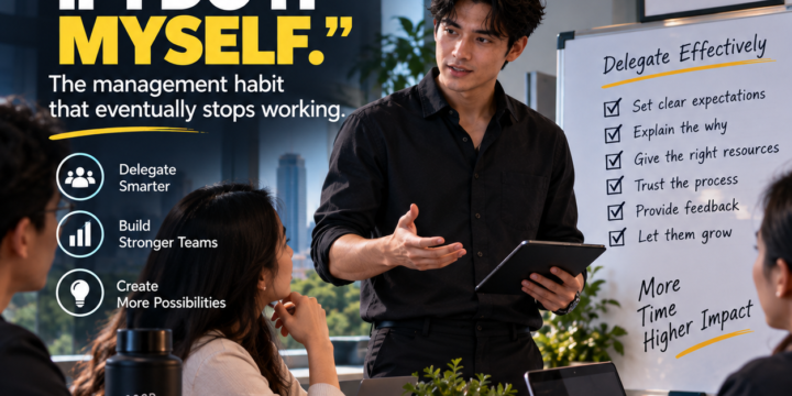 “It’s Faster If I Do It Myself”—The Management Habit That Eventually Stops Working